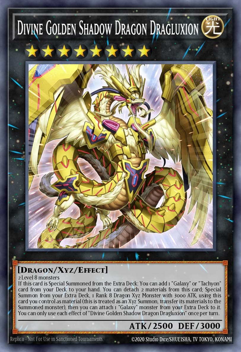 Divine Golden Shadow Dragon Dragluxion