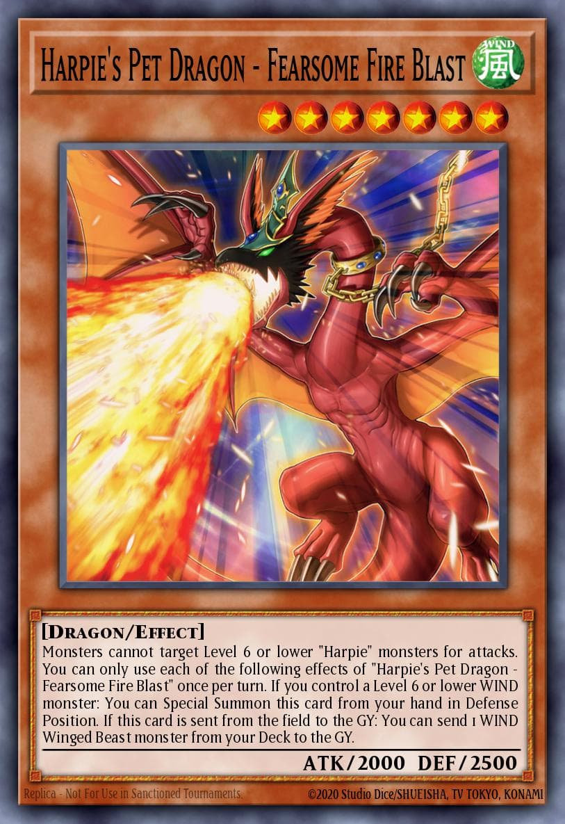 Harpie's Pet Dragon - Fearsome Fire Blast
