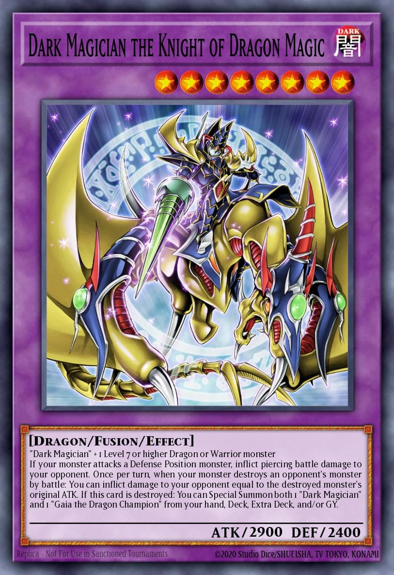Dark Magician the Knight of Dragon Magic