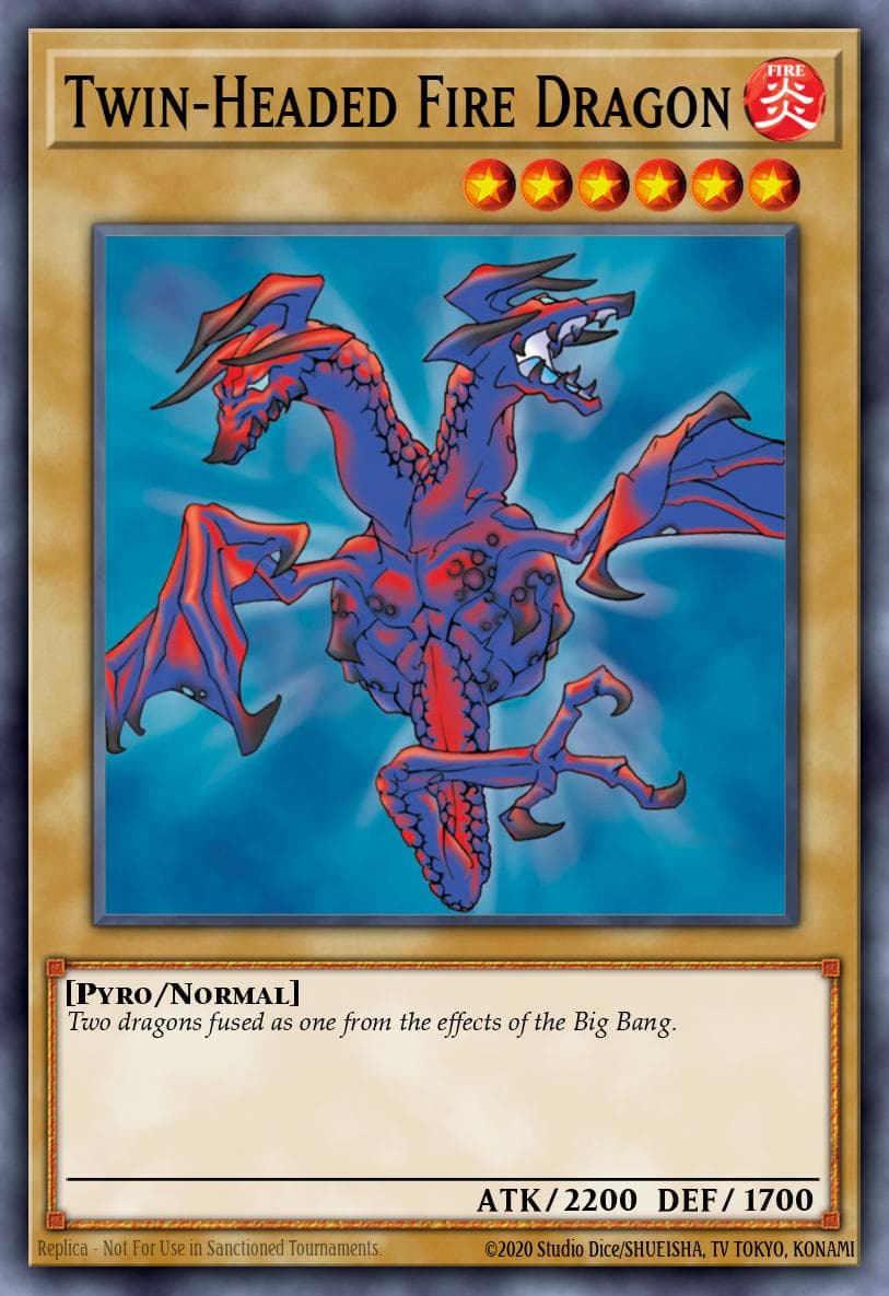 Twin-Headed Fire Dragon