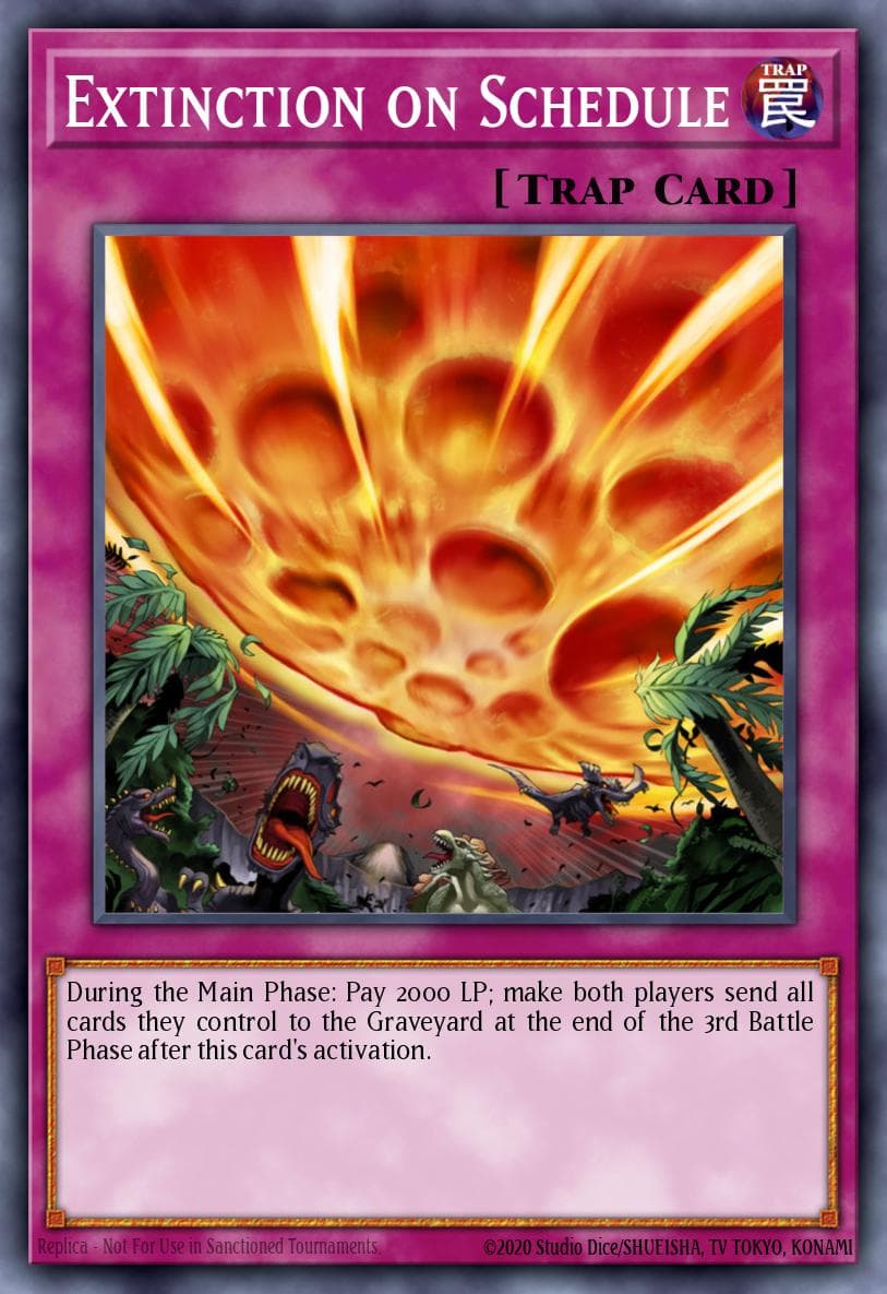 Extinction on Schedule