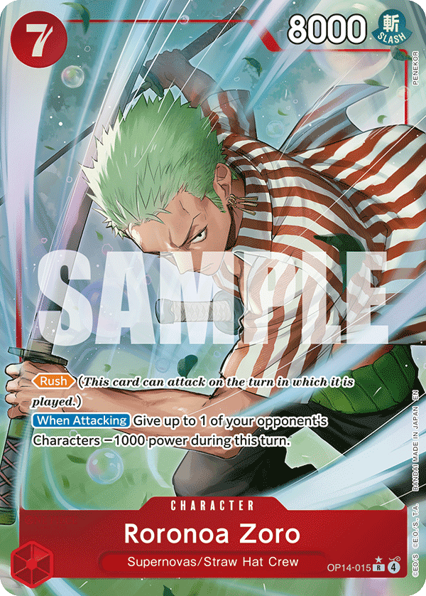 Roronoa Zoro - OP14-015 (Alternate Art)